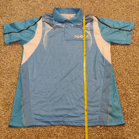Joola Men's Activewear Polo Shirt Blue Size L Short Sleeve Pickleball. - Picture 4 of 5